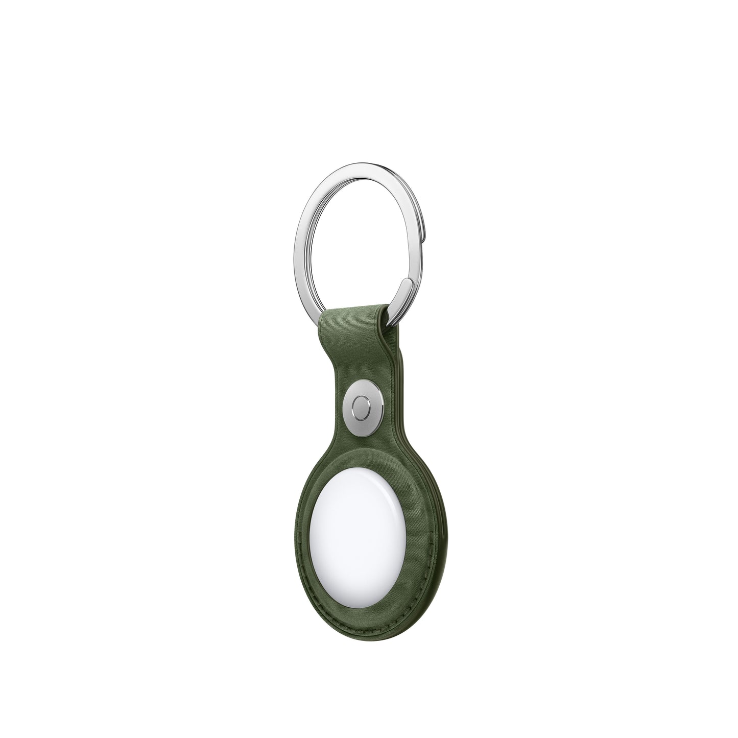 AirTag FineWoven Key Ring - Moss