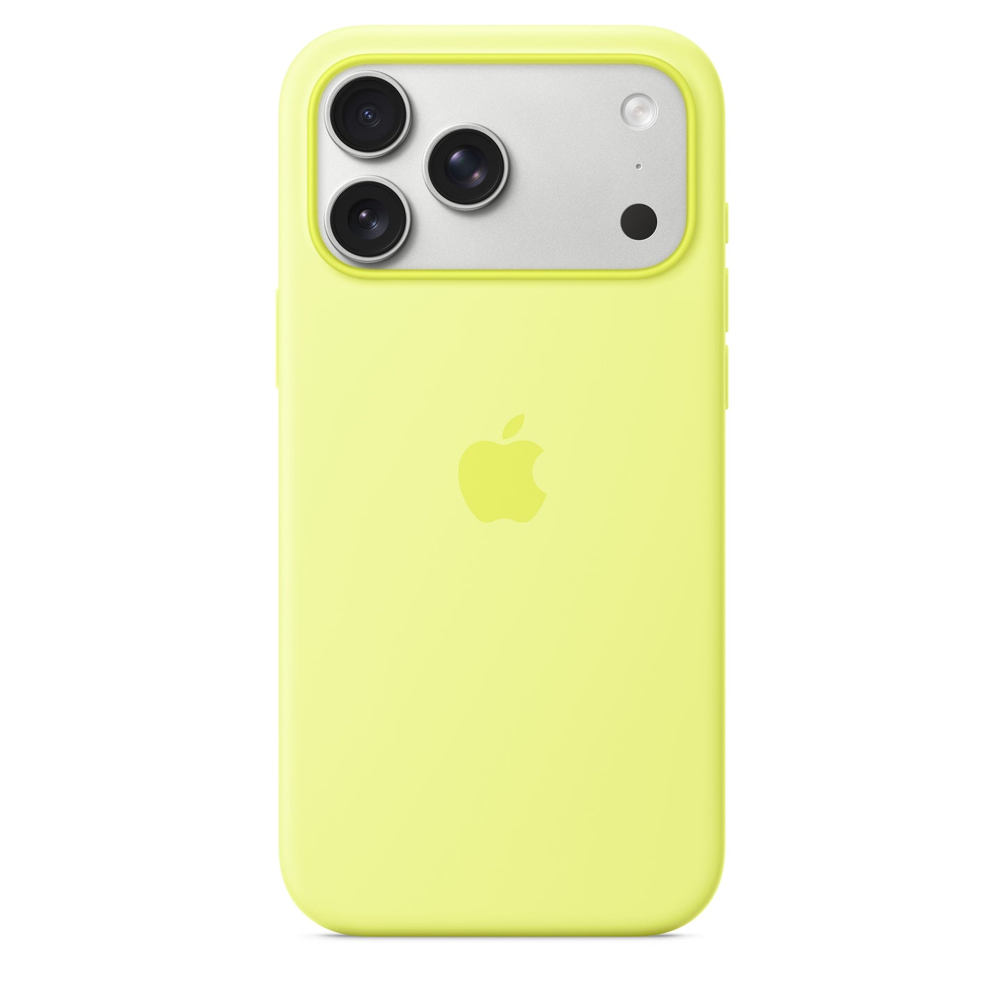 iPhone 17 Pro Max Silicone Case with MagSafe – Neon Yellow