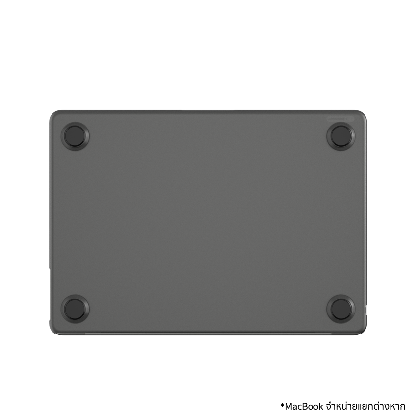 เคส Edge Hardshell สำหรับ MacBook Air 13 นิ้ว (M3, 2024) สี Black มีฐานยางกันลื่น จากแบรนด์ INCASE