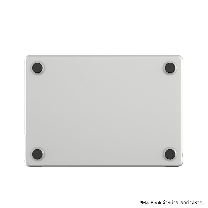 เคส Edge Hardshell สำหรับ MacBook Air 13 นิ้ว (M3, 2024) สี Clear มีฐานยางกันลื่น จากแบรนด์ INCASE