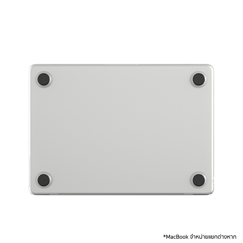 เคส Edge Hardshell สำหรับ MacBook Air 13 นิ้ว (M3, 2024) สี Clear มีฐานยางกันลื่น จากแบรนด์ INCASE