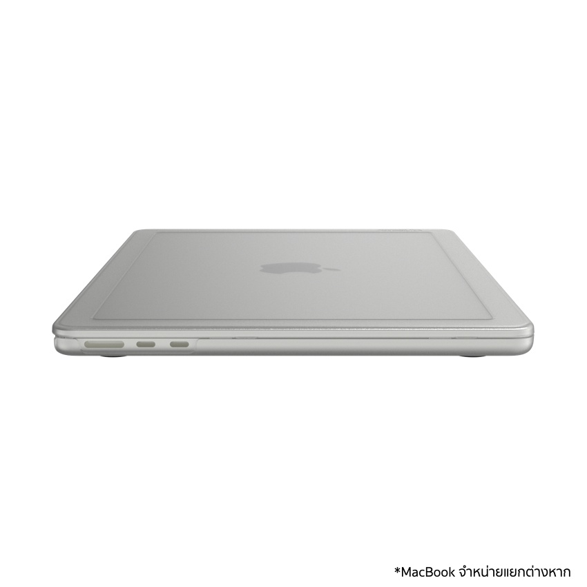 เคส Edge Hardshell สำหรับ MacBook Air 13 นิ้ว (M3, 2024) สี Clear เข้าถึงพอร์ตง่าย จากแบรนด์ INCASE