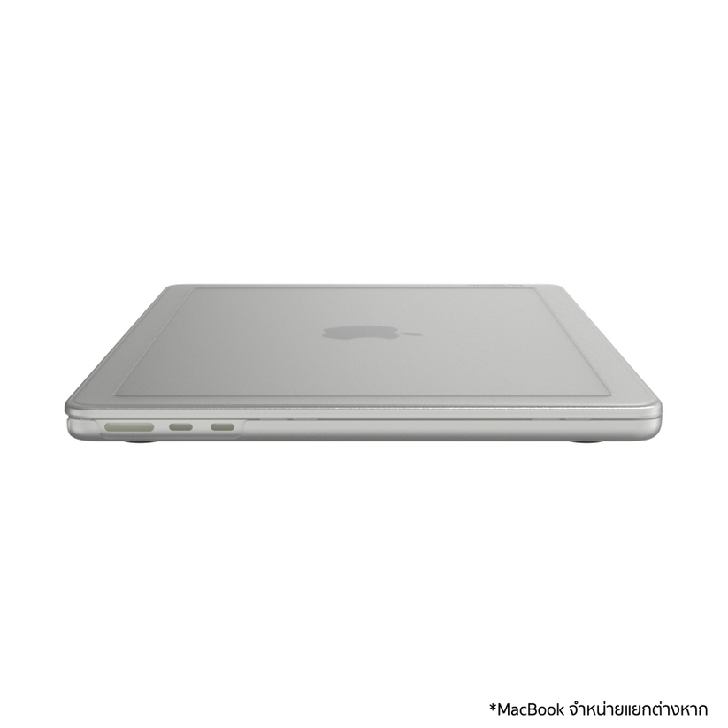 เคส Edge Hardshell สำหรับ MacBook Air 13 นิ้ว (M3, 2024) สี Clear เข้าถึงพอร์ตง่าย จากแบรนด์ INCASE