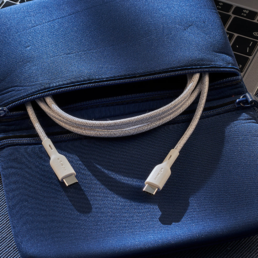 สายชาร์จ Innergie USB-C to USB-C ความยาว 1 เมตร  ทนทานต่อการโค้งงอ 15,000 ครั้ง จากแบรนด์ INNERGIE