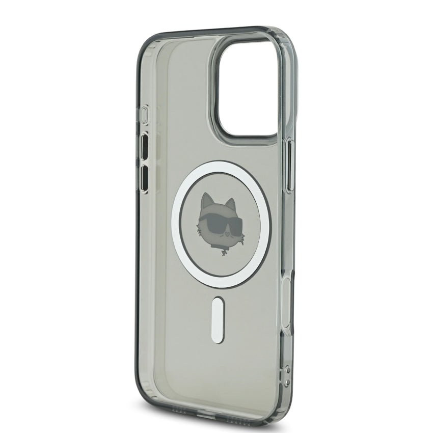 iPhone 16 Pro Case Karl Choupette Head MagSafe - Black