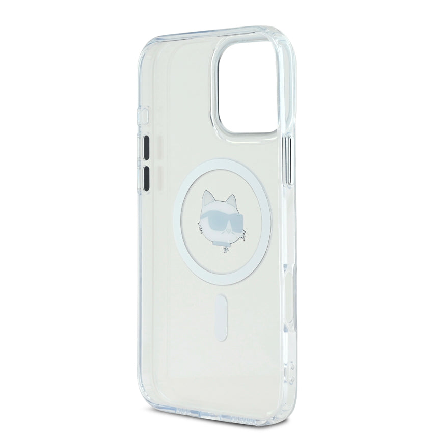 KARL Choupette Head Mag Case for iPhone 16 Pro - White