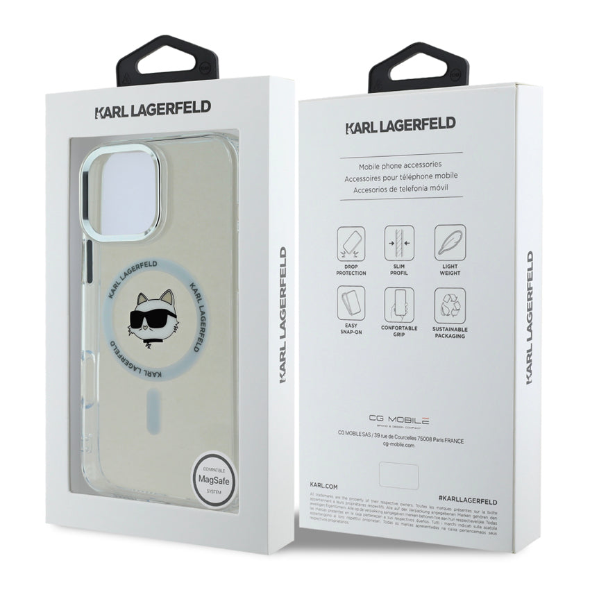 KARL Choupette Head Mag Case for iPhone 16 Pro - White