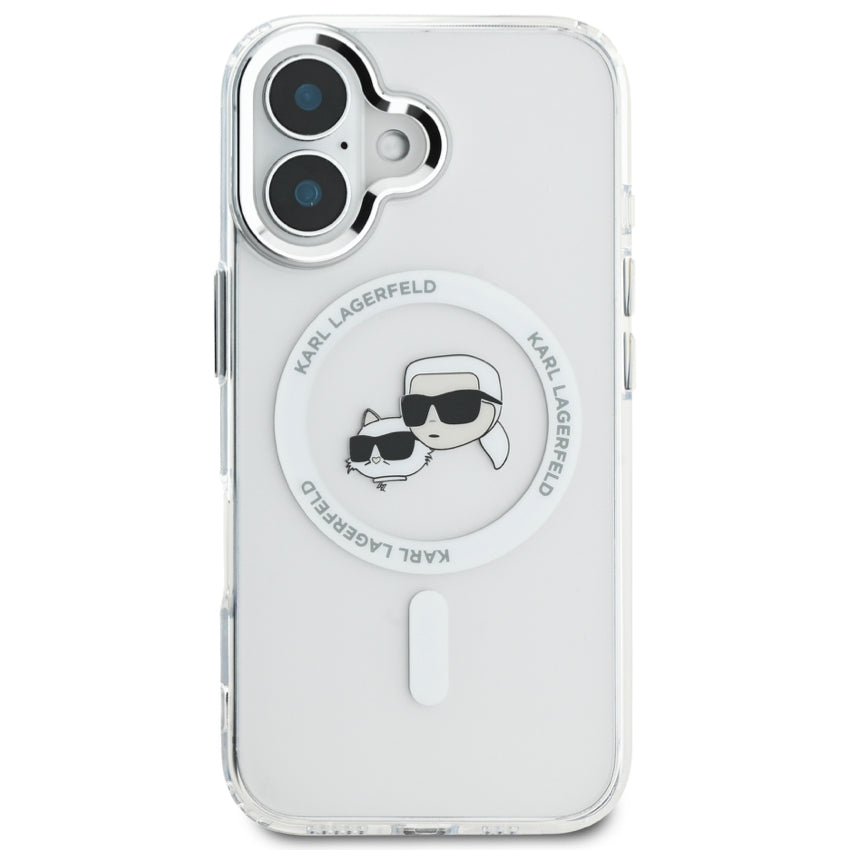 เคสไอโฟน Karl Karl-Choupette Head สำหรับ iPhone 16 Plus สี White จากแบรนด์ KARL LAGERFELD