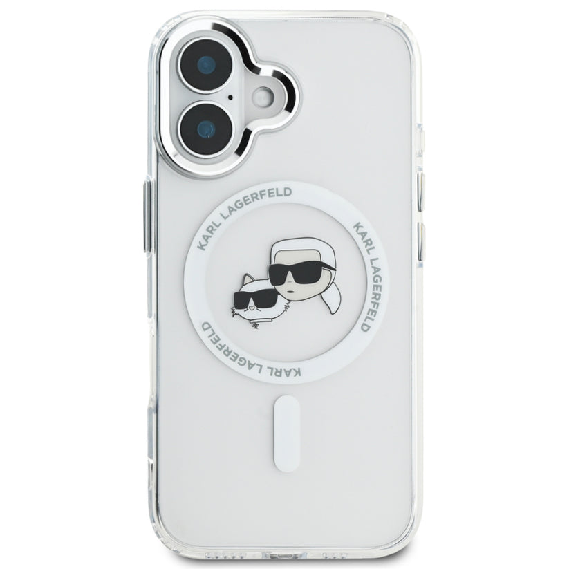 เคสไอโฟน Karl Karl-Choupette Head สำหรับ iPhone 16 Plus สี White จากแบรนด์ KARL LAGERFELD