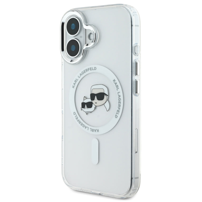 KARL Karl-Choupette Head Mag Case for iPhone 16 Plus - White