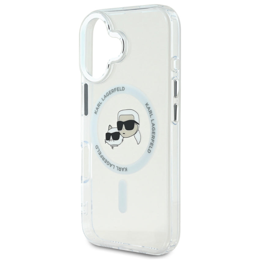 KARL Karl-Choupette Head Mag Case for iPhone 16 Plus - White