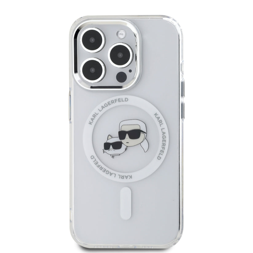 เคสไอโฟน Karl Karl-Choupette Head สำหรับ iPhone 16 Pro สี White จากแบรนด์ KARL LAGERFELD