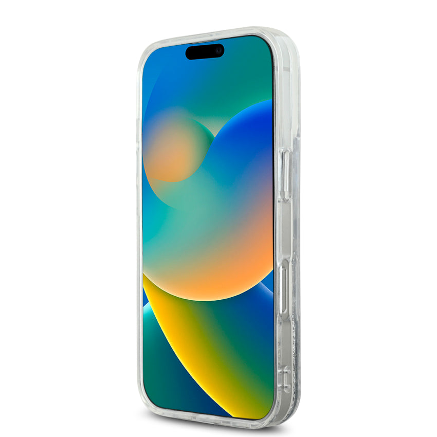 เคส iPhone 16 Pro Karl Lagerfeld Choupette Head MagSafe Liquid Glitter สี Transparent