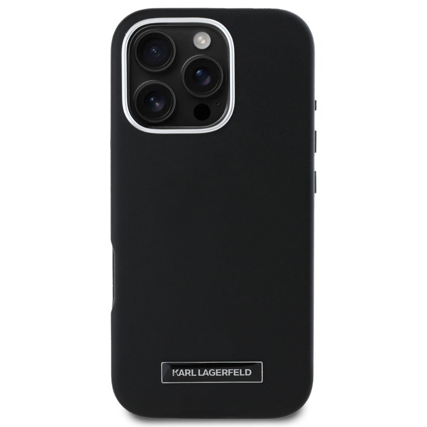 เคส MagSafe PU Full Wrapped สำหรับ iPhone 16 Pro Max สี Black จากแบรนด์ KARL LAGERFELD