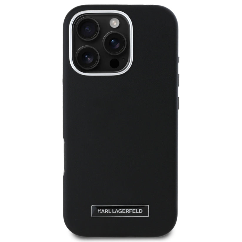 เคส MagSafe PU Full Wrapped สำหรับ iPhone 16 Pro Max สี Black จากแบรนด์ KARL LAGERFELD