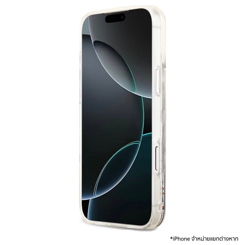 KARL Scattered Choupette Liquid Glitter MagSafe Case for iPhone 17 Pro Max - Transparent