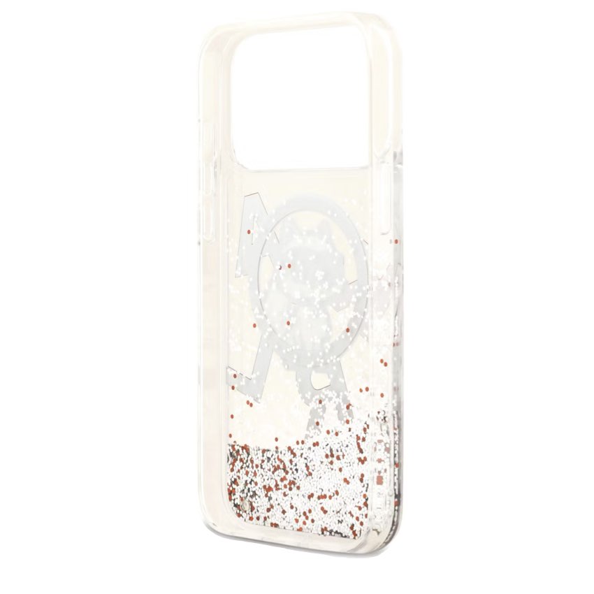 KARL Scattered Choupette Liquid Glitter MagSafe Case for iPhone 17 Pro Max - Transparent
