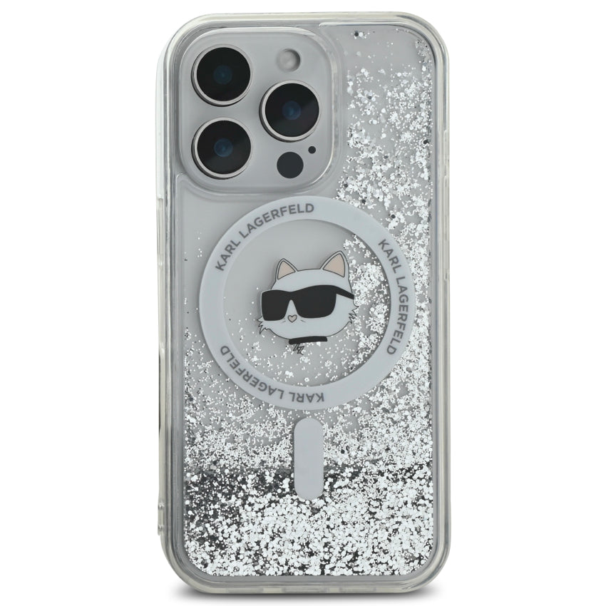 เคส Choupette Head รองรับ MagSafe สำหรับ iPhone 16 Pro Max สี Transparent จากแบรนด์ KARL LAGERFELD