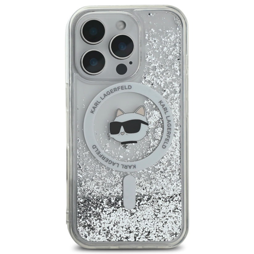 เคส Choupette Head รองรับ MagSafe สำหรับ iPhone 16 Pro Max สี Transparent จากแบรนด์ KARL LAGERFELD