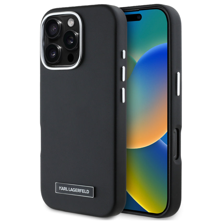 KARL MagSafe PU Full Wrapped Case for iPhone 16 Pro Max - Black