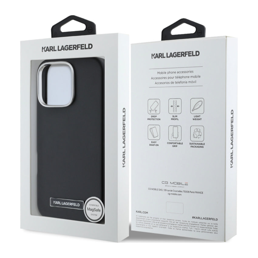 KARL MagSafe PU Full Wrapped Case for iPhone 16 Pro Max - Black