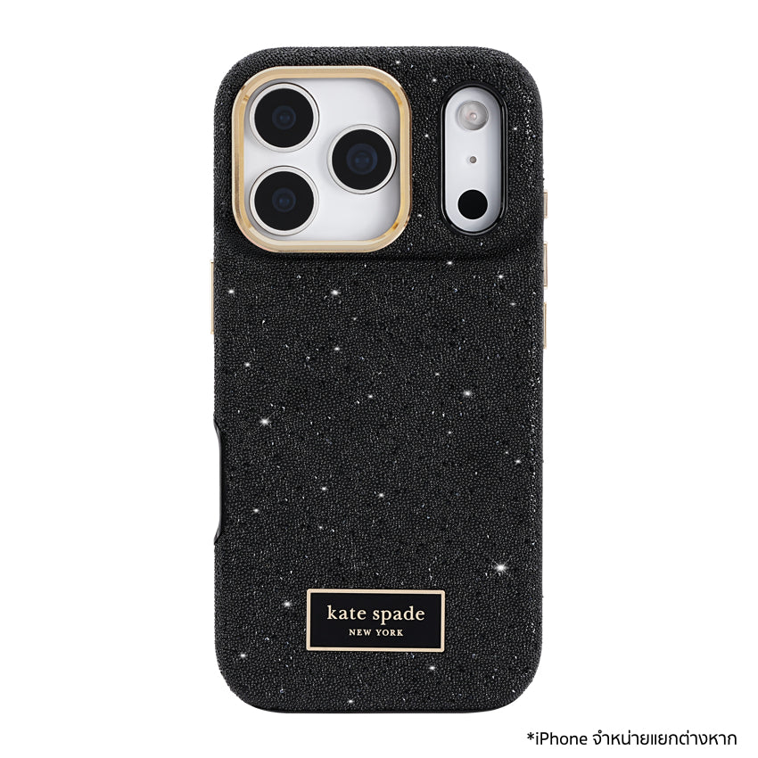 เคสไอโฟน Crystal Pave MagSafe สำหรับ iPhone 17 Pro สี Nightfall แบรนด์ KATE SPADE