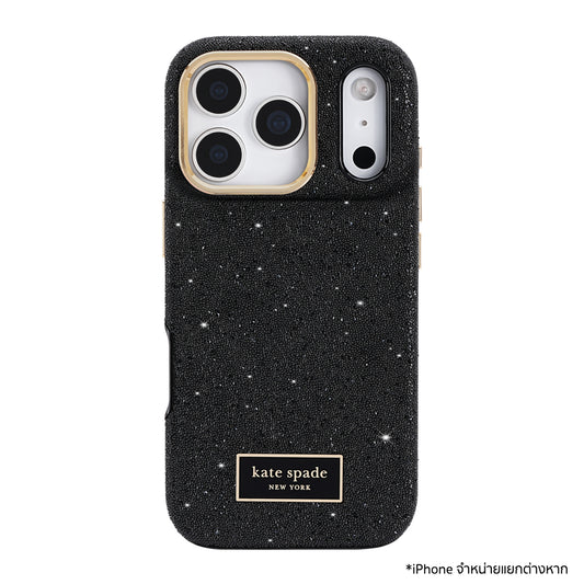 เคสไอโฟน Crystal Pave MagSafe สำหรับ iPhone 17 Pro สี Nightfall แบรนด์ KATE SPADE