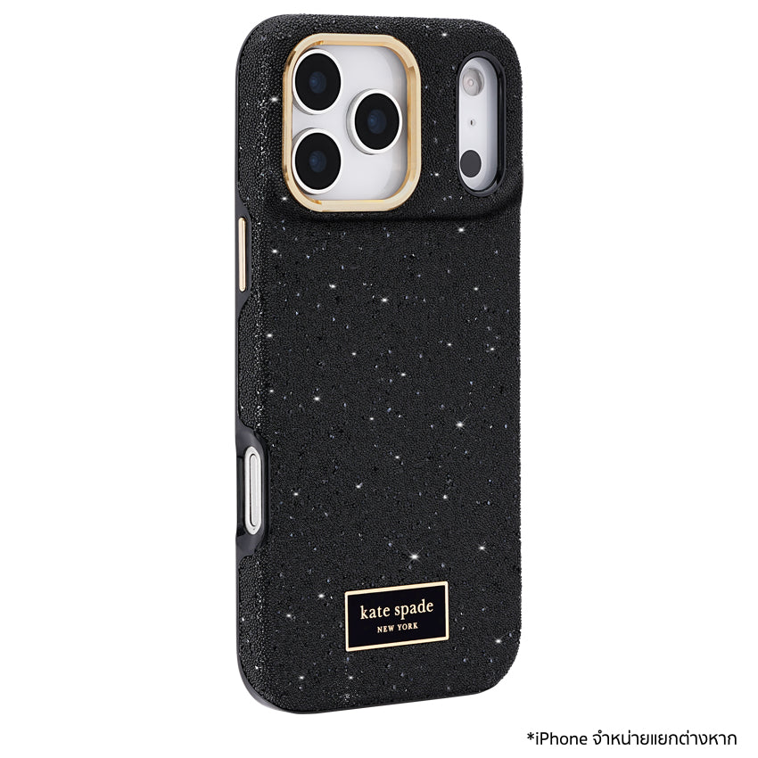 เคสไอโฟน Crystal Pave MagSafe สำหรับ iPhone 17 Pro Max สี Nightfall กันกระแทก แบรนด์ KATE SPADE