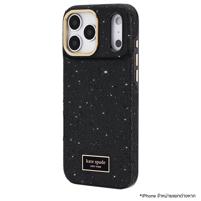 เคสไอโฟน Crystal Pave MagSafe สำหรับ iPhone 17 Pro Max สี Nightfall กันรอยขีดข่วน แบรนด์ KATE SPADE
