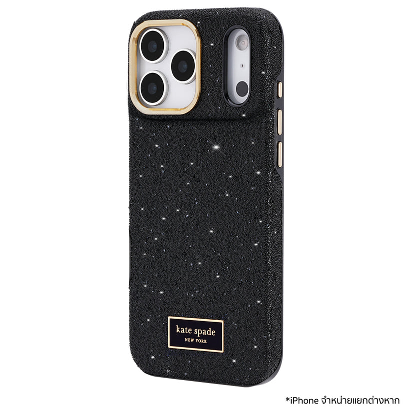 เคสไอโฟน Crystal Pave MagSafe สำหรับ iPhone 17 Pro Max สี Nightfall กันรอยขีดข่วน แบรนด์ KATE SPADE