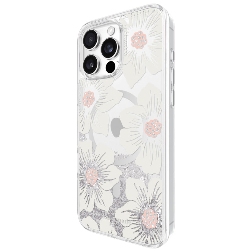 เคสกันกระแทก iPhone 16 Pro Max Kate Spade Liquid Glitter MagSafe สี Opal Iridescent