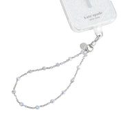 สายคล้องข้อมือ Phone Charm ลาย Dazzle Chain Silver แบรนด์ KATE SPADE