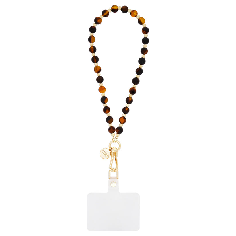 สายคล้องข้อมือ Phone Charm ลาย Tortoise  ดีไซน์สวยงาม แบรนด์ KATE SPADE