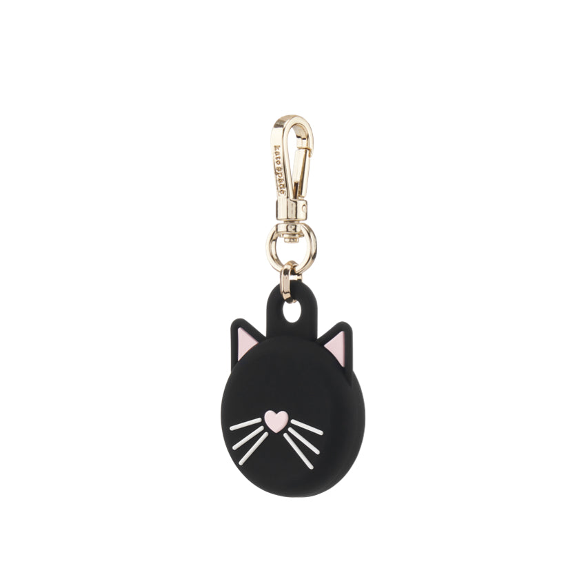 KATE SPADE Protective AirTag Keychain Holder - Black Cat