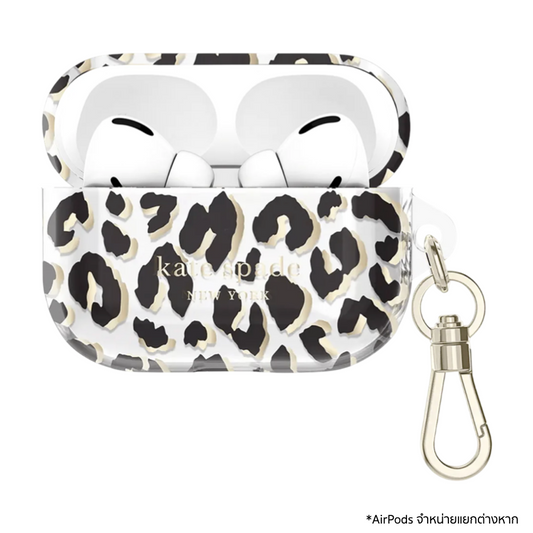 เคสกันกระแทก Protective สำหรับ AirPods Pro รุ่นที่ 1/2 สี City Leopard Black จากแบรนด์ KATE SPADE