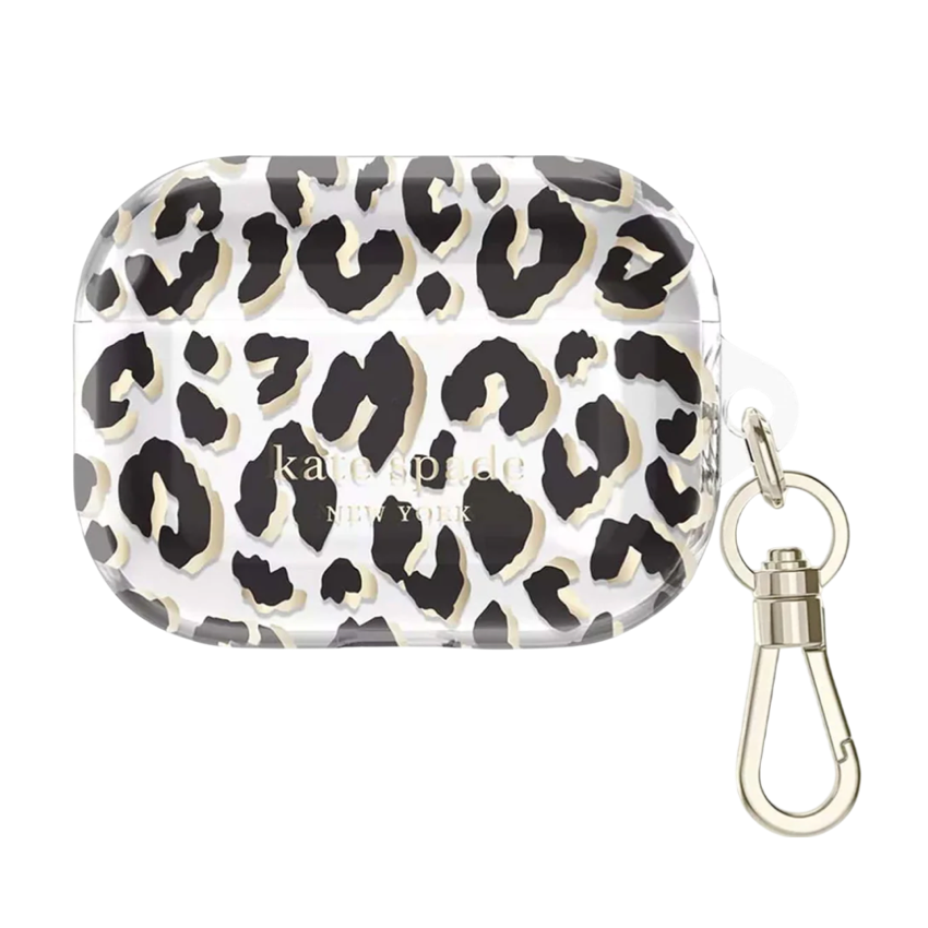 เคสกันกระแทก Protective สำหรับ AirPods Pro รุ่นที่ 1/2 สี City Leopard Black ดีไซน์สวย จากแบรนด์ KATE SPADE