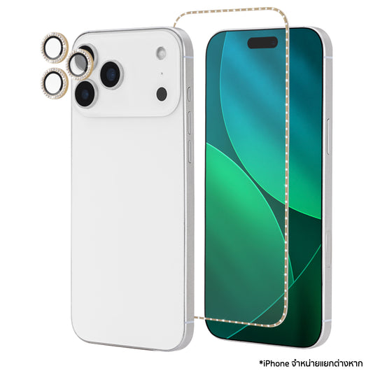 KATE SPADE Screen/Lens Protector Style Kit สำหรับ iPhone 17 Pro Max สีทอง