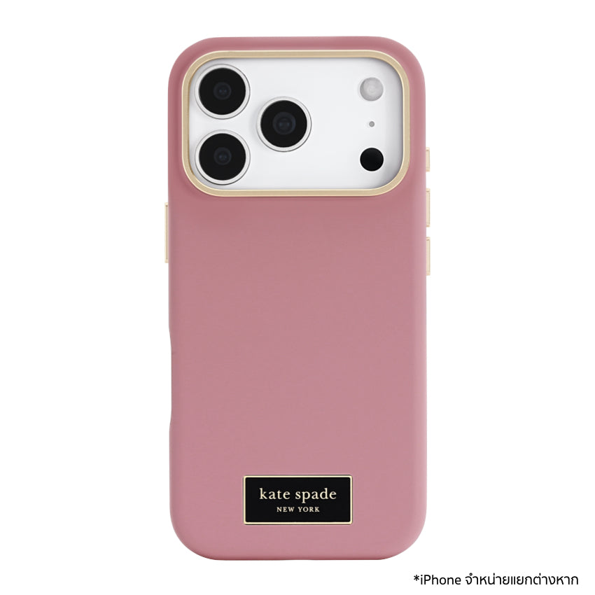 เคสไอโฟน Kate Spade Silicone MagSafe สำหรับ iPhone 17 Pro สี Icon Dusk Rose แบรนด์ KATE SPADE