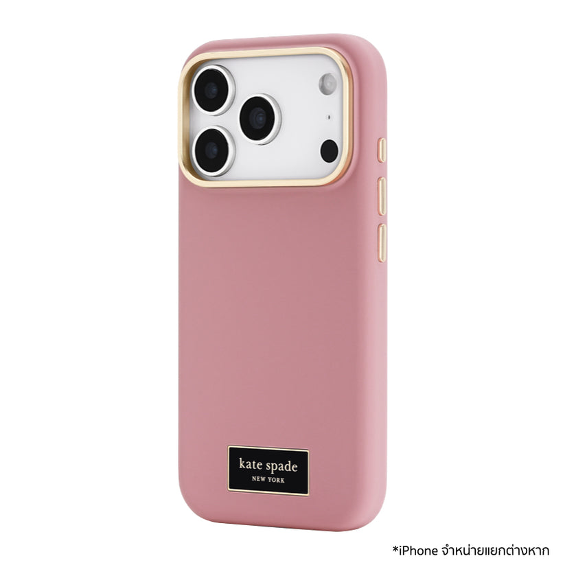เคสไอโฟน Kate Spade Silicone MagSafe สำหรับ iPhone 17 Pro สี Icon Dusk Rose กันรอยขีดข่วน แบรนด์ KATE SPADE
