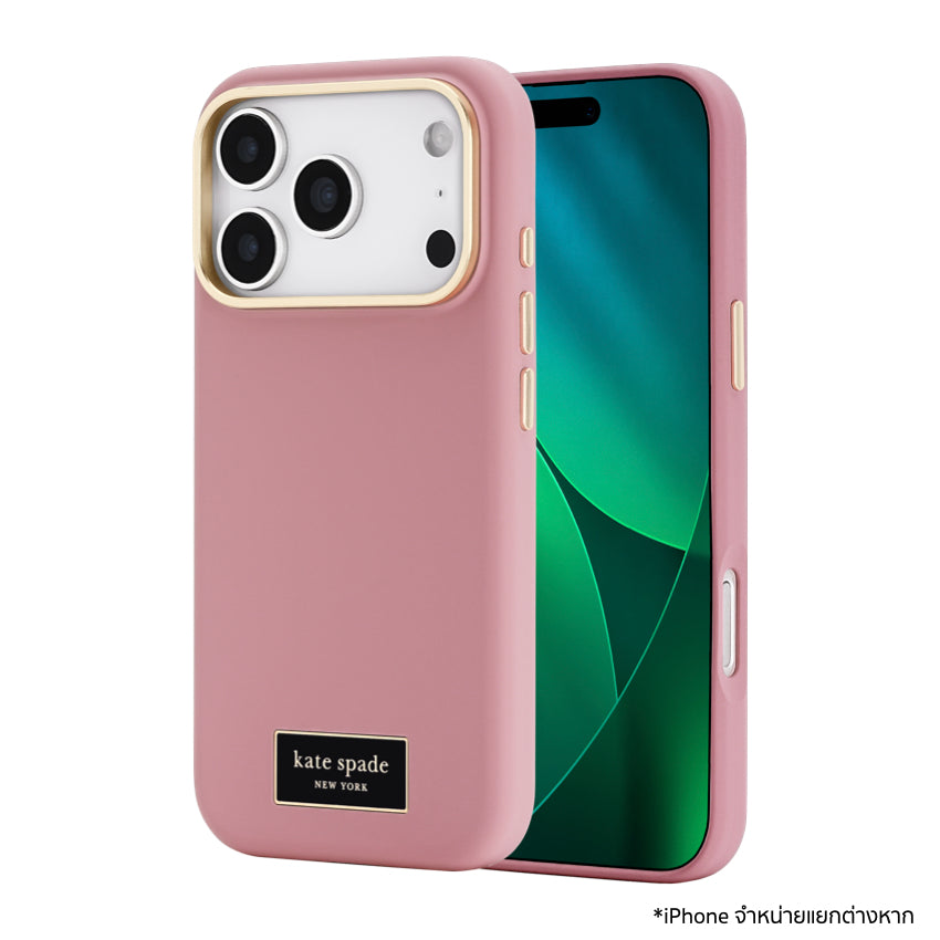 เคสกันกระแทก iPhone 17 Pro Kate Spade Silicone รองรับ MagSafe - Icon Dusk Rose