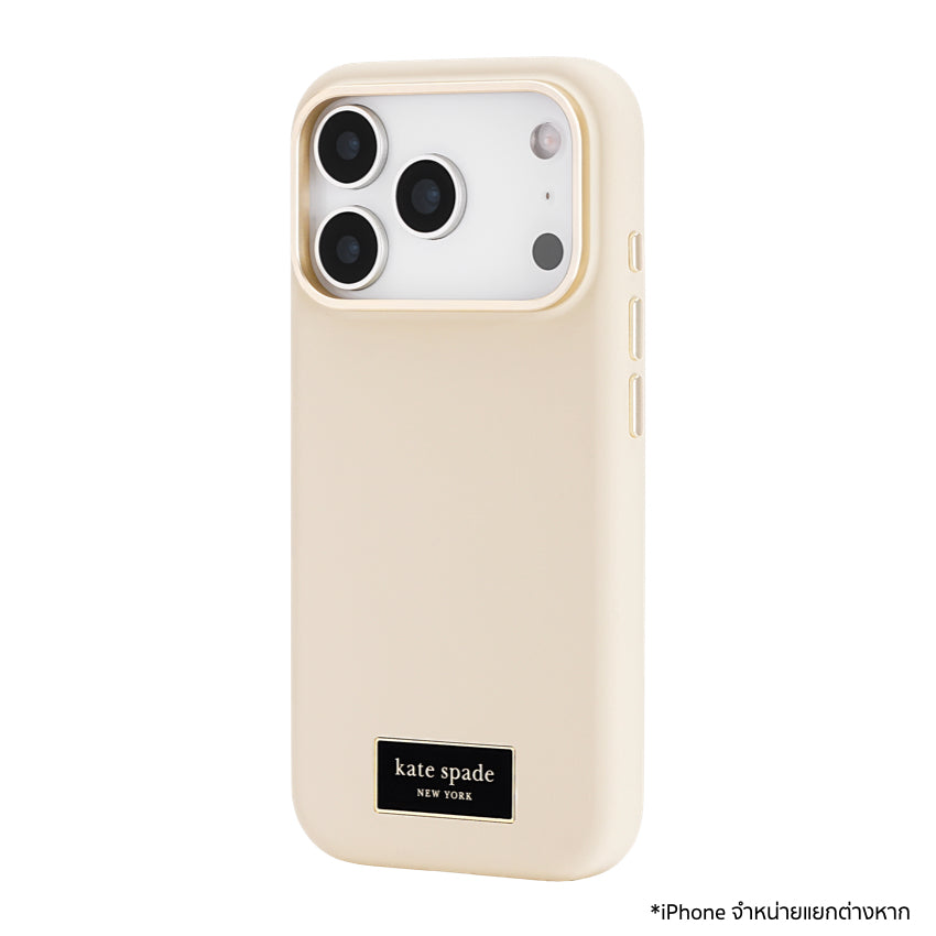 เคสไอโฟน Kate Spade Silicone MagSafe สำหรับ iPhone 17 Pro สี Icon Perfect Beige  กันรอยขีดข่วน แบรนด์ KATE SPADE