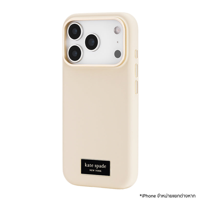 เคสไอโฟน Kate Spade Silicone MagSafe สำหรับ iPhone 17 Pro สี Icon Perfect Beige  กันรอยขีดข่วน แบรนด์ KATE SPADE