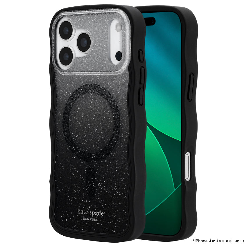 iPhone 17 Pro Max เคสแฟชั่น Kate Spade Wavy Nightfall รองรับ MagSafe