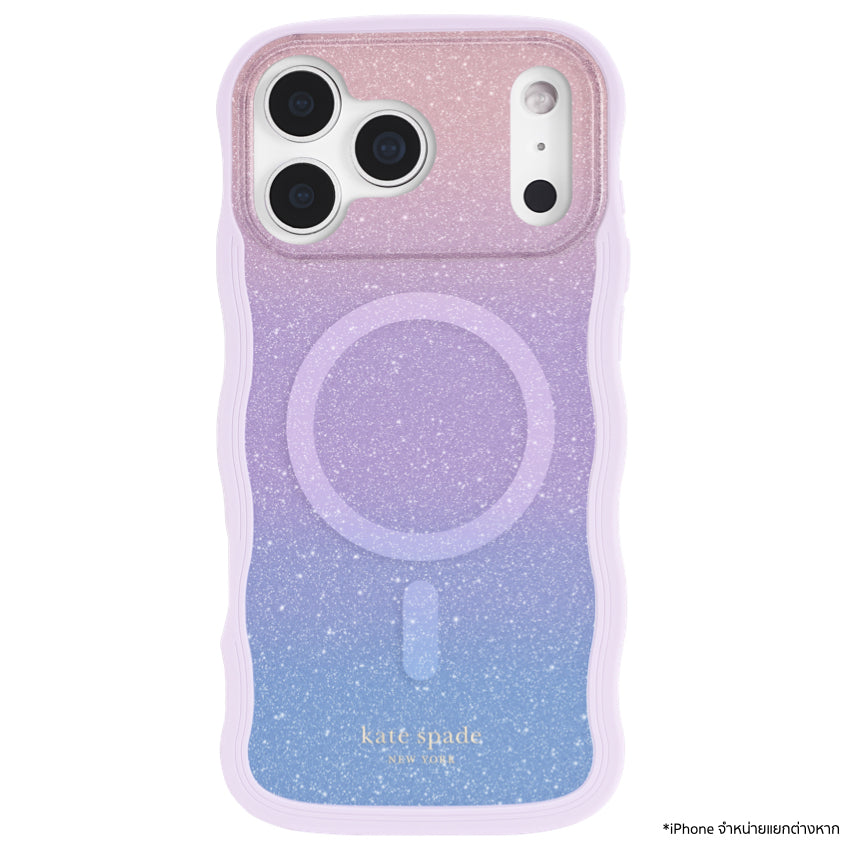 เคส iPhone 17 Pro Max Kate Spade Wavy ลาย Opal Glitter รองรับ MagSafe