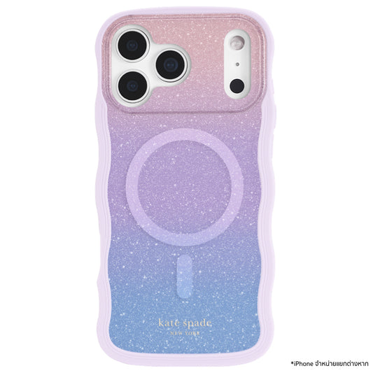 เคส iPhone 17 Pro Max Kate Spade Wavy ลาย Opal Glitter รองรับ MagSafe