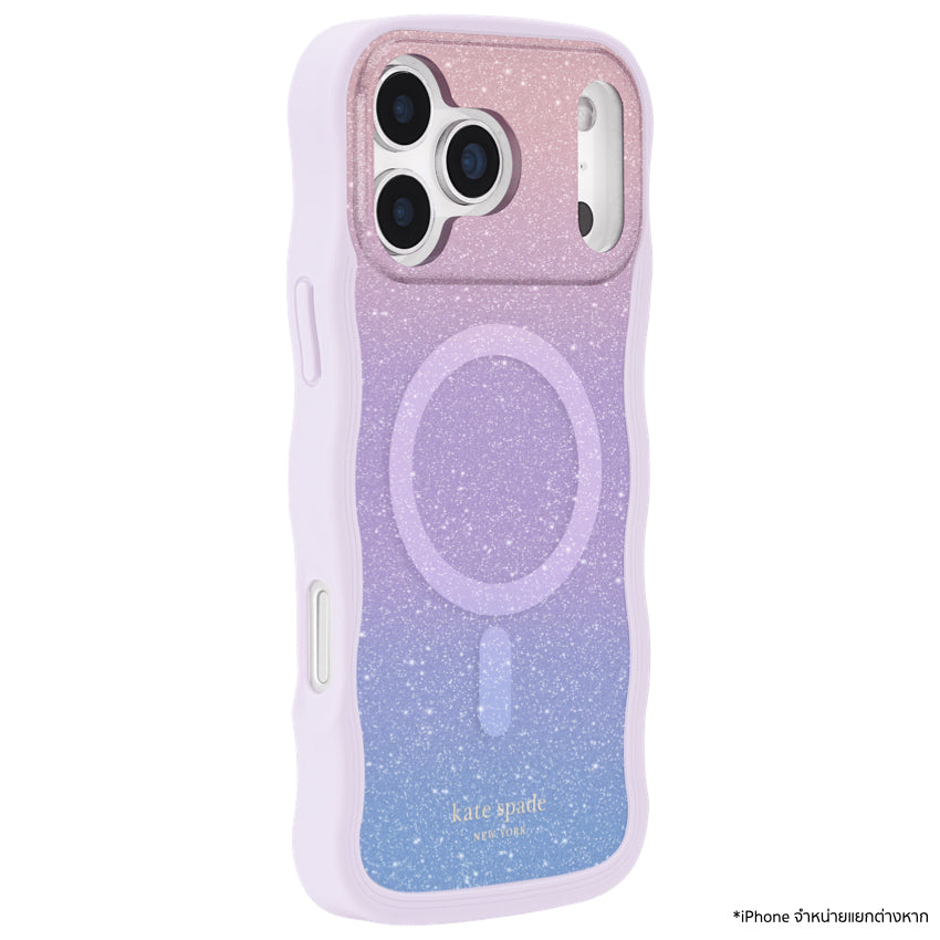 iPhone 17 Pro Max Case Kate Spade Wavy ดีไซน์ Opal Glitter แวววาว