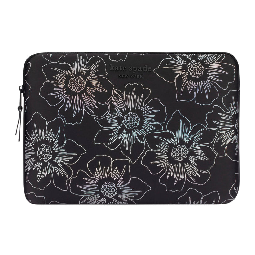 กระเป๋าคอมพิวเตอร์ Puffer 16 นิ้ว สี Hollyhock Iridescent Black ปกป้อง MacBook หรือ Laptop ของคุณ จากแบรนด์ KATE SPADE