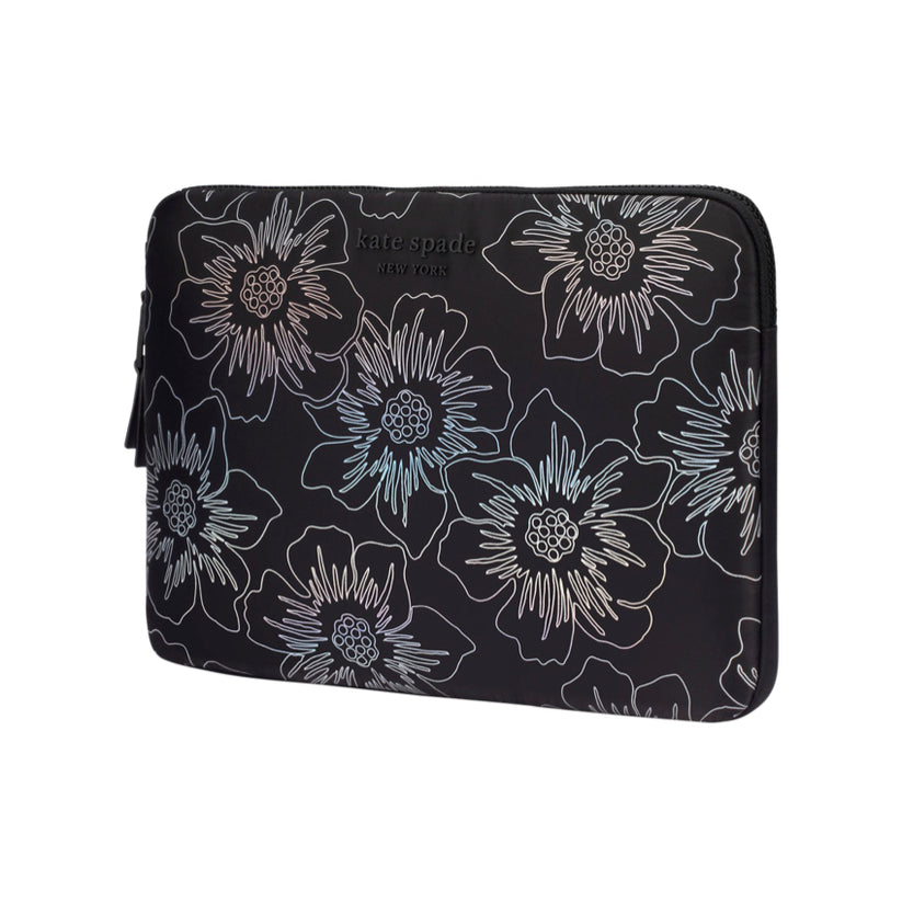 กระเป๋าคอมพิวเตอร์ Puffer 16 นิ้ว สี Hollyhock Iridescent Black ปกป้อง MacBook หรือ Laptop ของคุณ จากแบรนด์ KATE SPADE