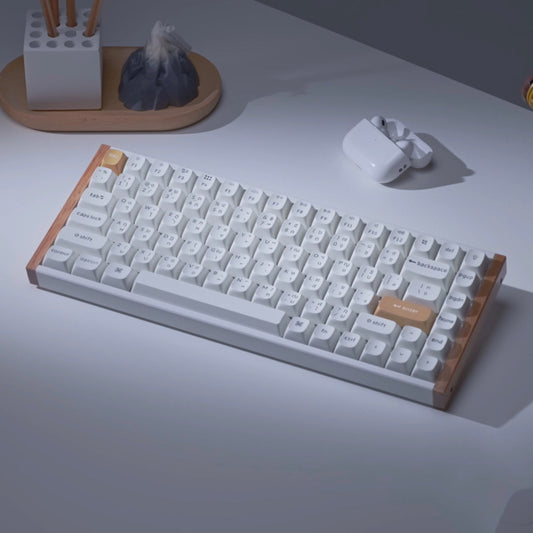 คีย์บอร์ดสาย Nuphy Air 75 V2 Lunar Grey - สวิตช์ Cowberry