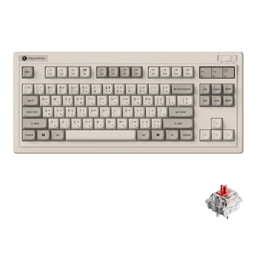 คีย์บอร์ดไร้สาย Keychron R3 Red Switch แบรนด์ KEYCHRON